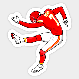 butker the football kicker Sticker